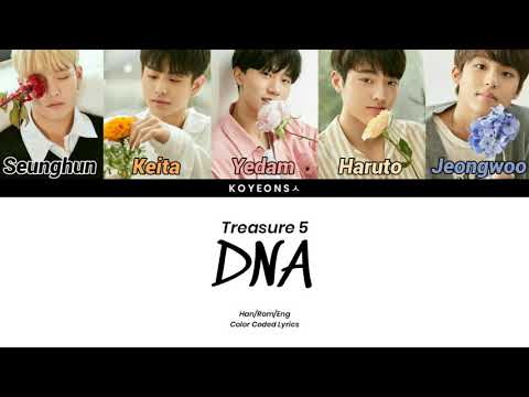 TREASURE 5 - DNA Lyrics [가사/Color Coded/Han|Rom|Eng Lyrics] | YG TREASURE BOX