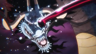 Luffy Knock's out Kaido by "Gomu Gomu no Kong Gatling" | One Piece 1018