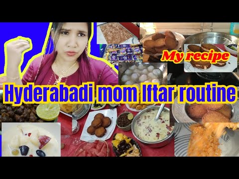 Hyderabadi Mom Iftar routine | Hyderabadi vlogger mom Ramzan day7 #food #cooking #vlog #iftar