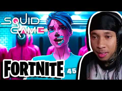 Tyga plays Fortnite Squid Game LIVE