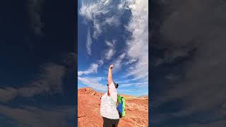 Camera tricks in valley of fire! #travel #coasttocoast #roadtrip2025