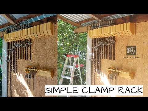 Simple Clamp Rack | Shop Organization