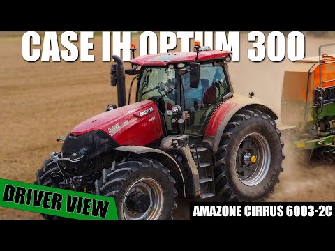 Case IH Optum 300 & Amazone Cirrus 6003-2C | GoPro/driver view