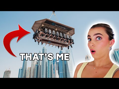 WE ATE DINNER IN THE SKY IN DUBAI