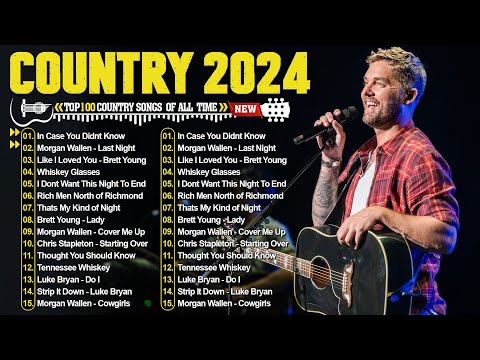 Brett Young, Morgan Wallen, Kane Brown, Luke Bryan, Luke Combs, Chris Stapleton - Country Music 2024