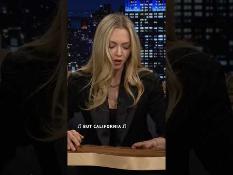 #AmandaSeyfried brings out the dulcimer and sings a cover of #JoniMitchell’s “California”!