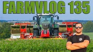 FARMVlog #135 - Při sečení jetele nás zastihl déšť | FENDT 828 & PÖTTINGER NOVACAT V 10000