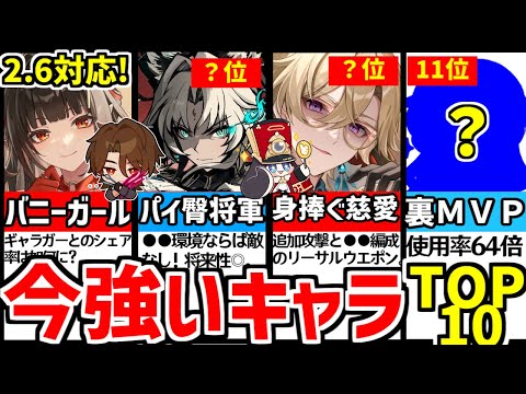 【崩壊スターレイル】2.6対応！ついに"あのキャラ"が神のような存在に…混沌の記憶、人気使用率TOP10【崩スタ/スタレ/ #忘却の庭 #崩スタおすすめ #崩スタ新情報 】