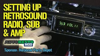 FINAL Retrosound Speakers Quadraphonic 4 and Subwoofer Tuning Fairlane Episode 258 Autorestomod