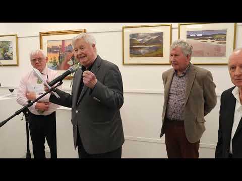 John Behan launches art exhibition of Patsy Farrell and Gay Farrell at The Kenny Gallery, October'24