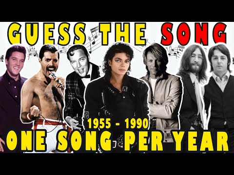 Guess The Song 🎶 One Song per Year  1955 - 1990 Everyone knows |  Music Quiz