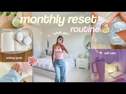 MY MONTHLY RESET ROUTINE🫧 ”THAT GIRL” guide + healthy habits!