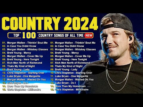 Morgan Wallen, Luke Bryan, Luke Combs, Kane Brown, Lee Brice, Jason Aldean - Country Music 2024