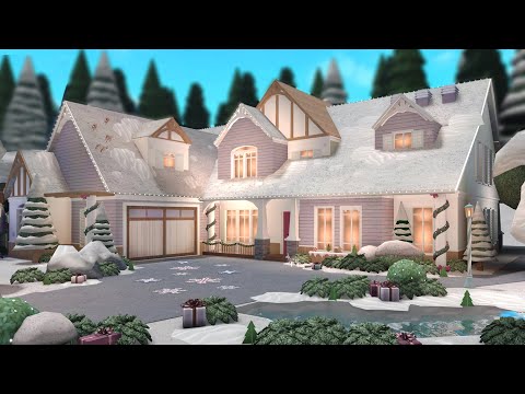 Building a Winter House in Bloxburg w/ Anix & Faulty