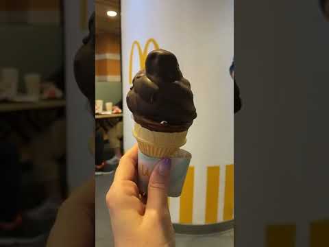 Mcdonald's Taiwan Serving Chocolate Dipped Cones!?✨🇹🇼🍦 #shorts