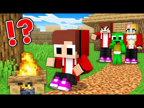 Poor Baby JJ Run Away from Home - Maizen Family Sad Story in Minecraft Maizen