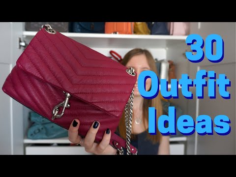 How To Wear a Magenta Bag: Rebecca Minkoff Edie Crossbody ~ 30 Ways to Wear #30wears