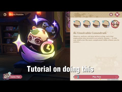 Tutorial How to do the last Bunshin Phantasm : An Unsolvable Conundrum  #genshinimpact