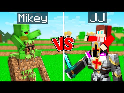 Mikey CONTROL NOOB GOLEM Vs JJ CONTROL KING GOLEM In Minecraft - Maizen