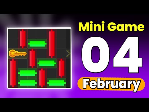 04 February Hamster Kombat Mini-Game Puzzle | #hamsterkombat #hamsterkombatminigame #trending