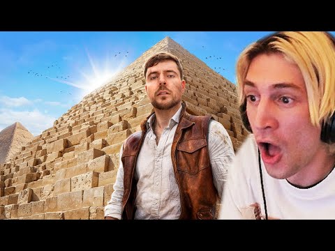 MrBeast Spent 100 Hours Inside The Pyramids! | xQc Reacts