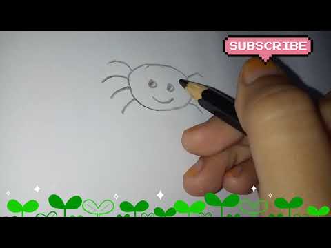 Menggambar Laba-laba | How to draw spider 🕷️#tutorialmenggambar #Laba-laba