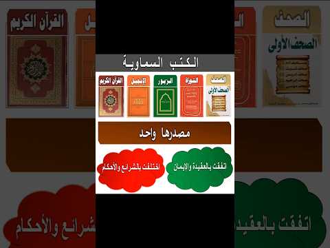 الكتب السماوية #الإيمان_بالكتب_السماوية #الكتب_السماوية