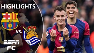 UNSTOPPABLE 🙌 Barcelona vs. Real Sociedad | LALIGA Highlights | ESPN FC