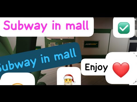 ✅️BUILDING❤️ SUBWAY IN MY BLOXBURG 🇻🇨MALL 🌟