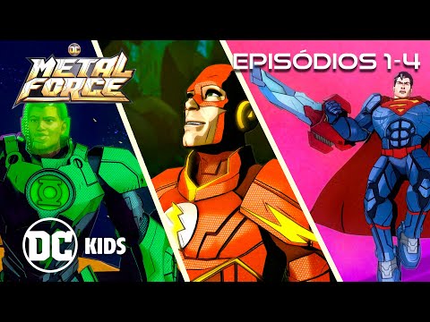 DC Metal Force | FULL EPISODES 1-4 MARATHON! | DC Kids