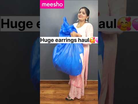 Meesho earring haul🥰💞 #shorts #ytshorts #trending #funny #wedding