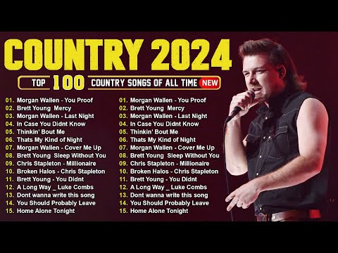 Country Music 2024 - Morgan Wallen, Luke Combs, Brett Young, Kane Brown, Luke Bryan, Chris Stapleton