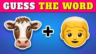 Guess the WORD by Emojis? 🤔 Emoji Quiz Challenge (100 Words) 2024 | Quiz Rainbow