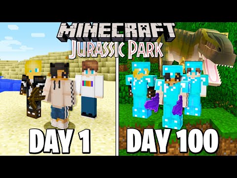 We Survived 100 Days in Jurassic MODDED Minecraft...This is What Happened