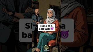 Signs of a bad wife👿📣#muslim #nikah #marriage #islamic_video #couple #shorts