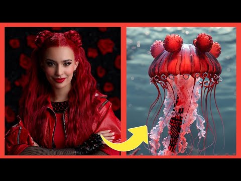 DESCENDANTS THE RISE OF RED CHARACTERS AS JELLYFISH