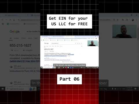 How to get EIN for your US LLC in 2025 for FREE | Step by Step | Part 06