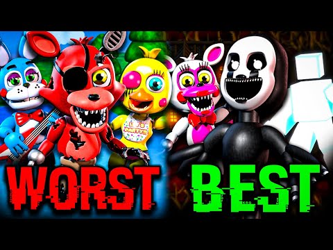 Ranking All FNAF World Characters From Worst To Best