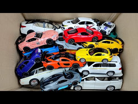 Box Full of Model Cars -Mazda Mx5, Koenigesgg Jesko, Lamborghini Scv12, Byd Yang Wang U8, Toyota Car