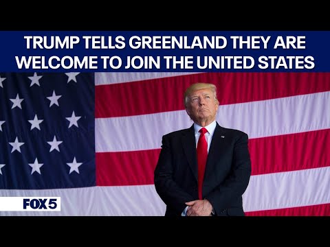 President Donald Trump welcomes Greenland to join the United States