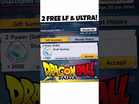 DRAGON BALL LEGENDS 2 FREE LFS/ULTRA 😲!! #dragonballlegends #dblegends #shorts