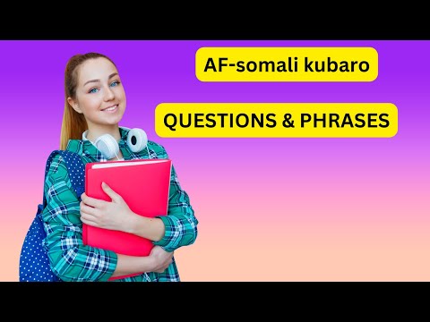 Learn English With Afsomali Questions And Phrases