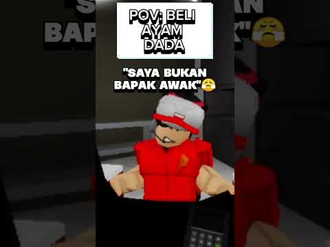 Nak Ayam Dada, Tapi Penjual Lain Pula Salah Faham! 🤣 #funnyvideo #brookhavenrp #malaysia  #ramadan