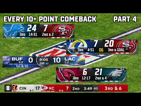 Every 10+ Point Comeback of the 2023 NFL Season | Part 4