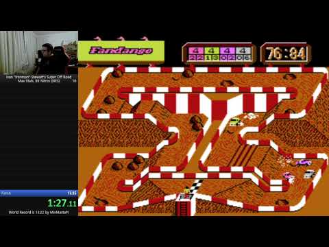 Ivan "Ironman" Stewart's Super Off Road on NES speedrun in 15:22