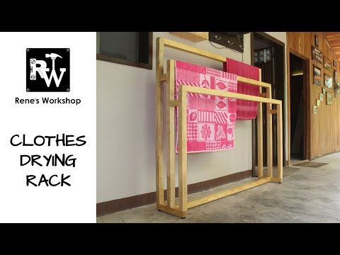 How to Make Clothes Drying Rack | Towel Rack Stand