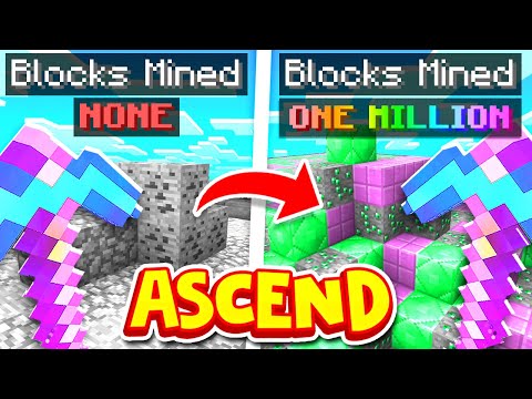 Mining ONE MILLION BLOCKS to reach ASCENSION in MINECRAFT: PRISONS?! | Minecraft OP PRISON #13