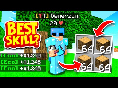 Is this SECRETLY the BEST SKILL in Minecraft SKYBLOCK | Minecraft SKYBLOCK SERVER #10