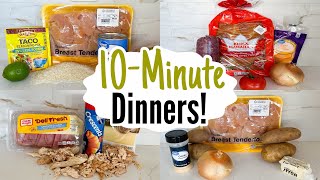 10 MINUTE RECIPES | 5 Tasty & QUICK Dinner Ideas | Best Home Cooked Meals Made EASY | Julia Pacheco