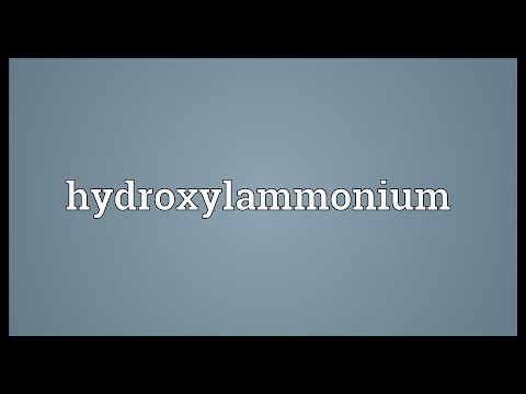 Hydroxylammonium Meaning